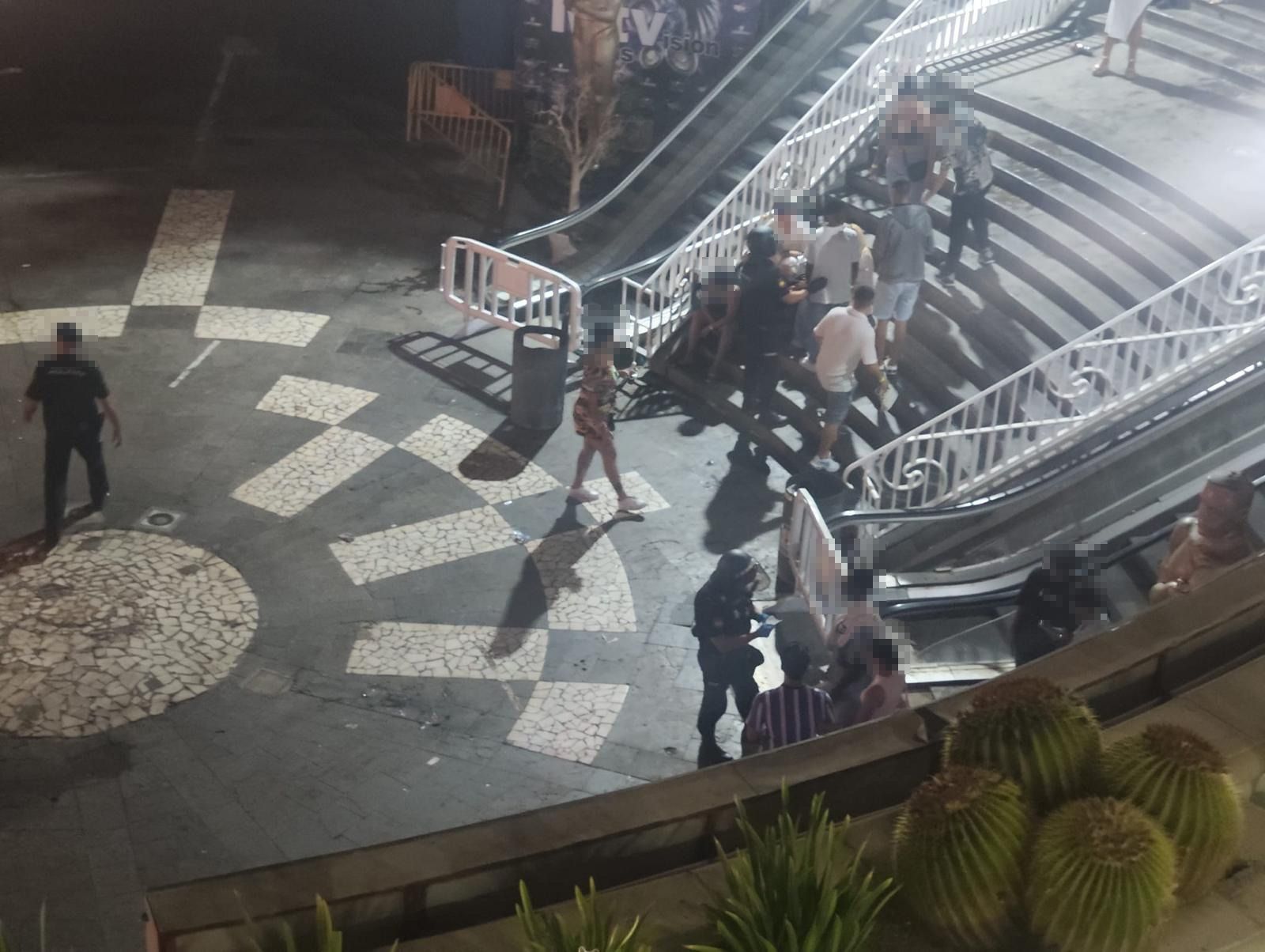 Un momento de la operación policial del pasado fin de semana.