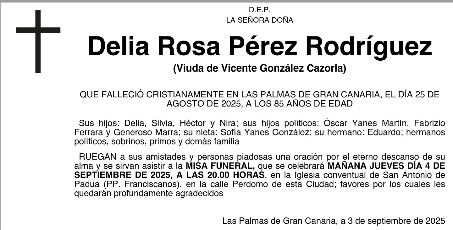 Delia Rosa Pérez Rodríguez
