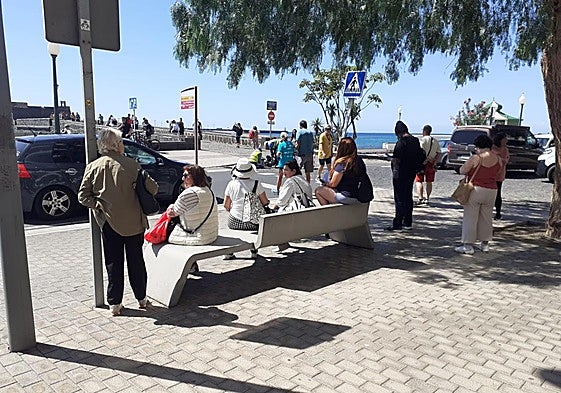 Turistas en Arrecife.
