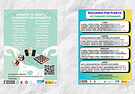 Carteles promocionales de las actividades.