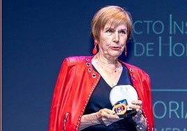 Gregoria González, Yoya, en 2023, cuando Telde le hizo un reconocimiento.