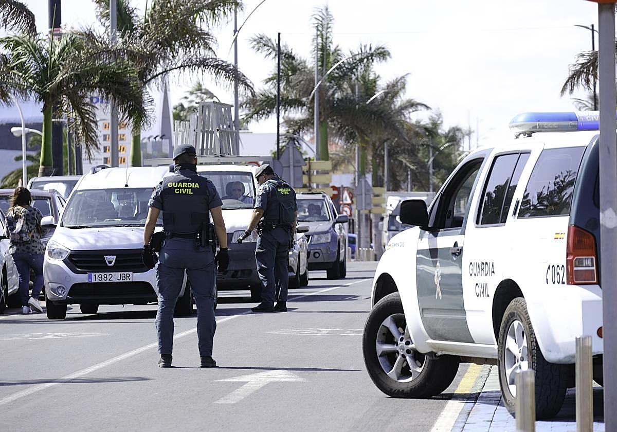 Operativo de seguridad de la Guardia Civil.