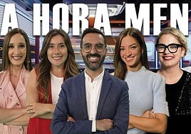 Victorio Pérez como presentador principal de 1 Hora Menos.