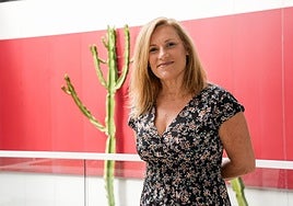 Marian Álvarez, en la sede de CANARIAS7 antes de la entrevista.