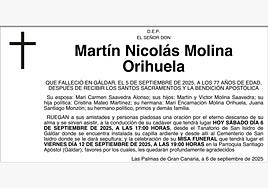 Martín Nicolás Molina Orihuela