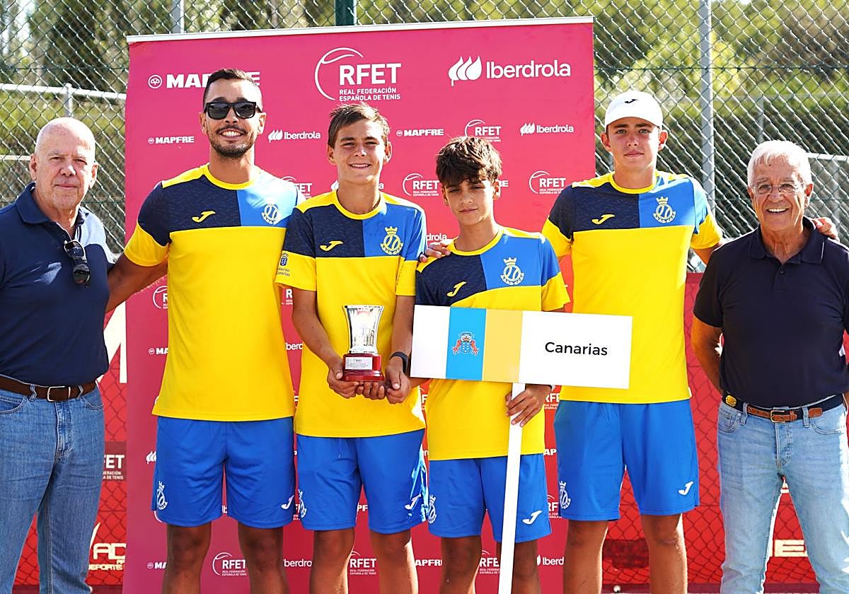 El equipo masculino campeón de España Infantil.