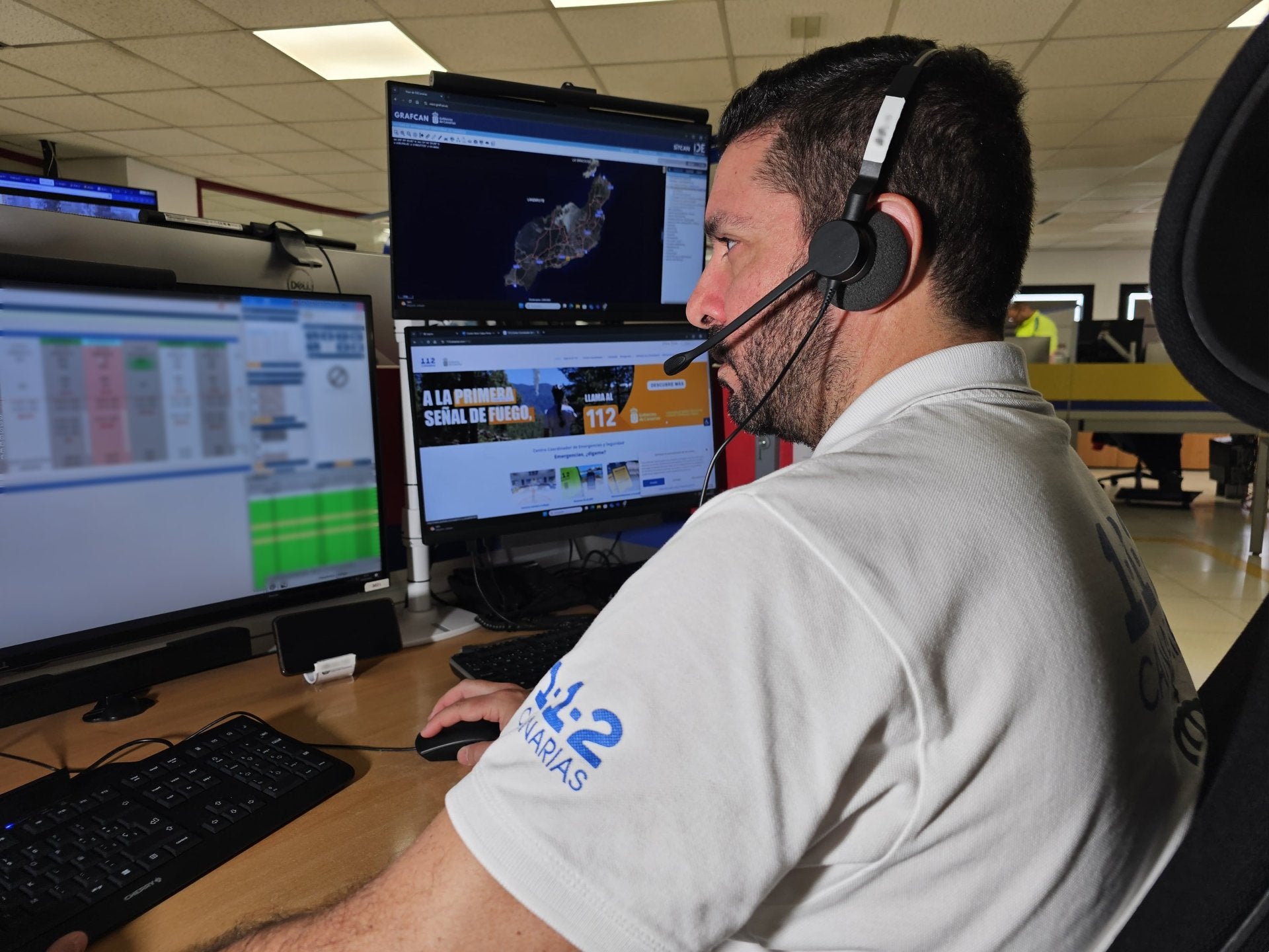 Imagen de archivo del Centro Coordinador de Emergencias y Seguridad (CECOES) 112.