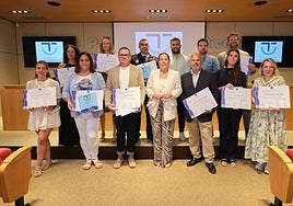 Protagonistas del acto.