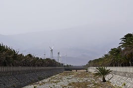 Imagen de una jornada de calima.