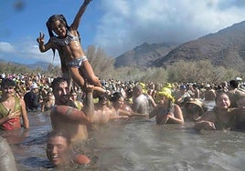 Momentos del baile del Muelle en la Aldea de San Nicolás