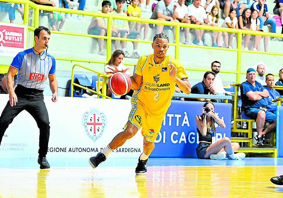 Isaiah Wong, en acción en un partido del Dreamland Gran Canaria.