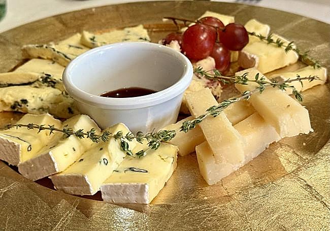 Selección de quesos como postre