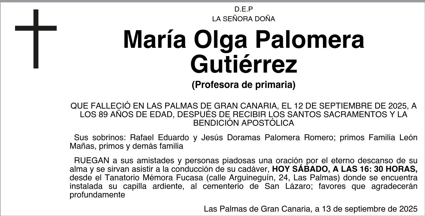 María Olga Palomera Gutiérrez