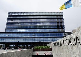 Fachada del edificio de la Ciudad de la Justicia.