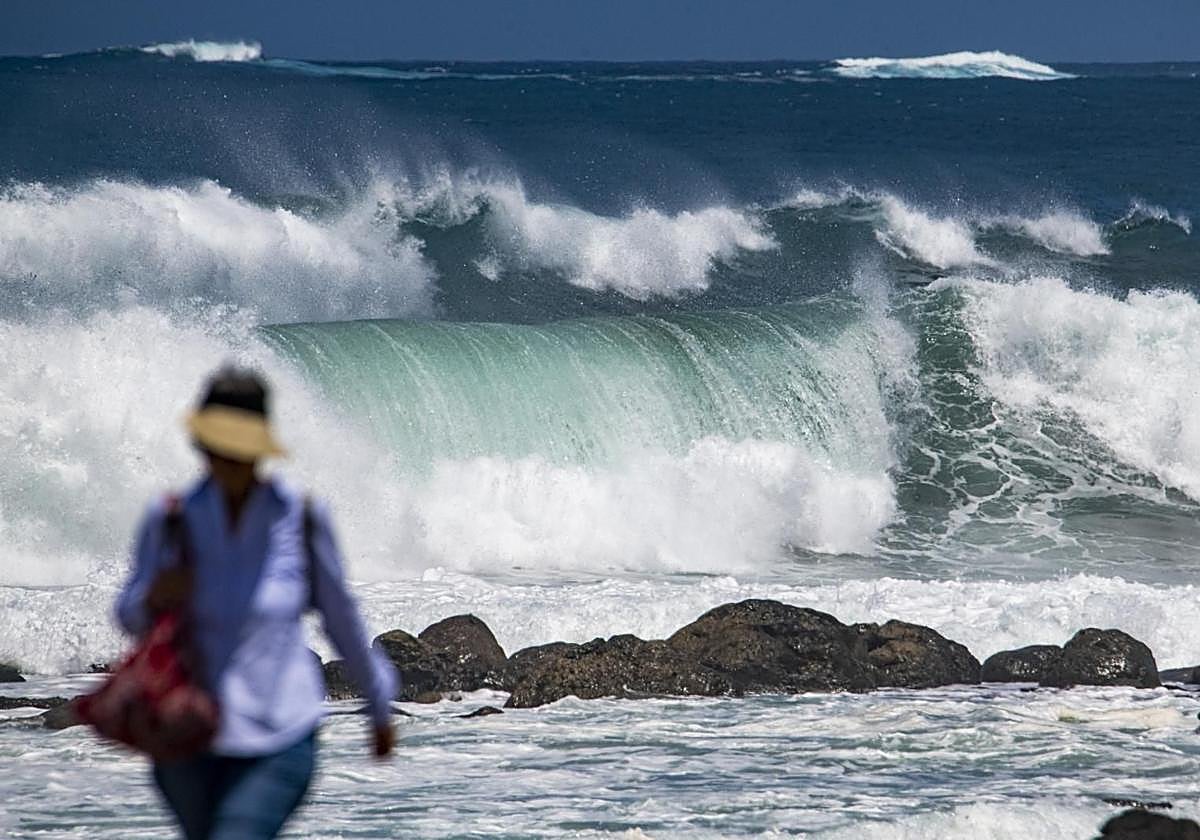 Imagen de archivo de oleaje.