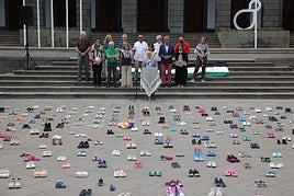 Imagen de la manifestación de este lunes organizada por Canarias por Palestina.