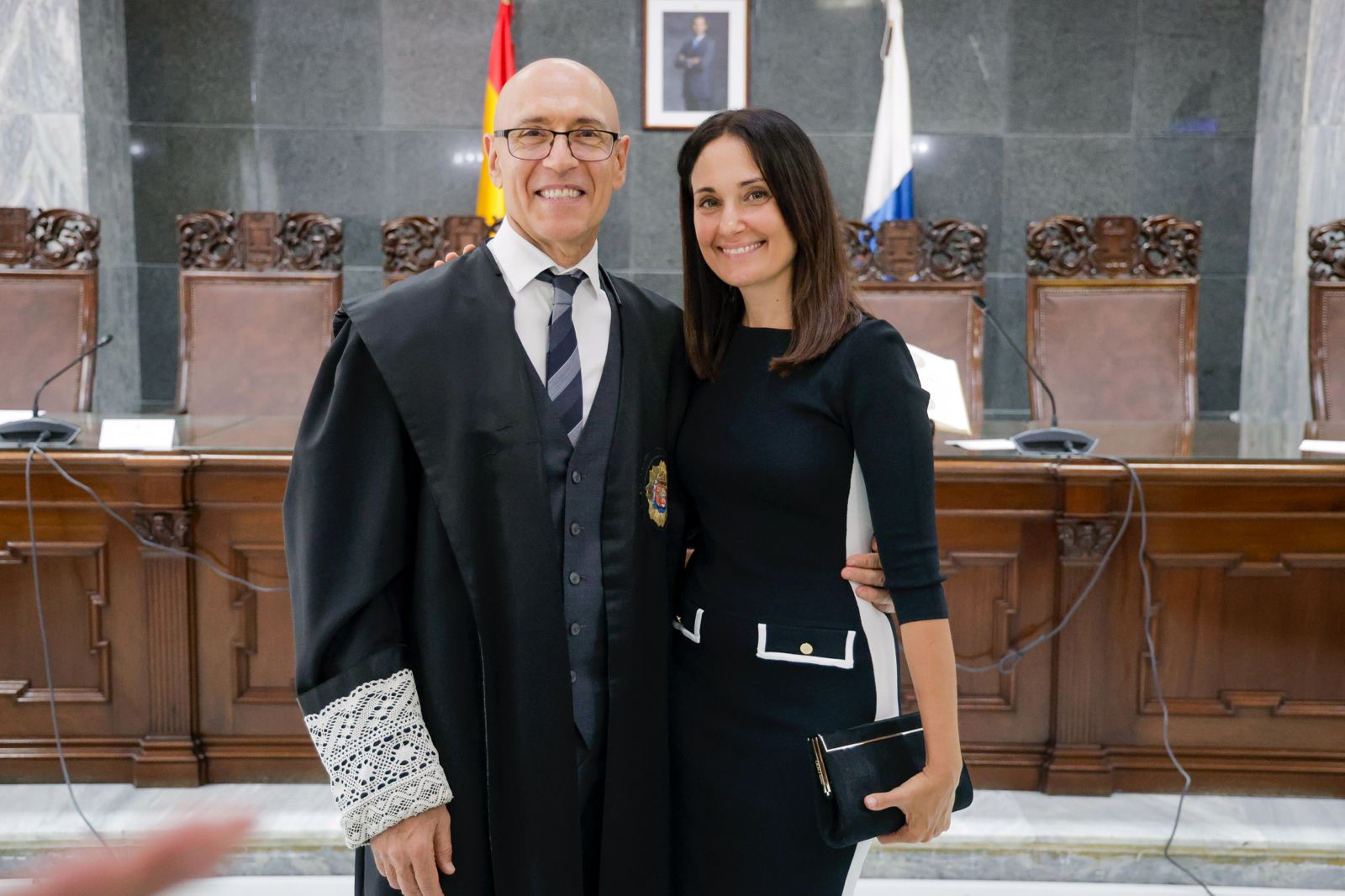 Imágenes de la toma de posesión de Parramón como presidente de la Audiencia Provincial de Las Palmas