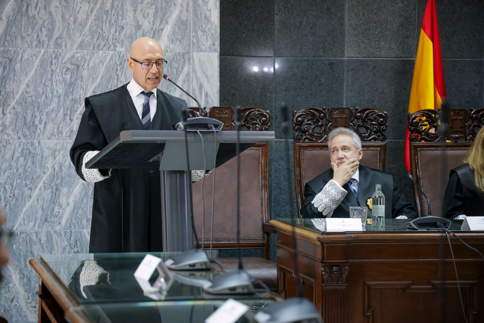 Imágenes de la toma de posesión de Parramón como presidente de la Audiencia Provincial de Las Palmas