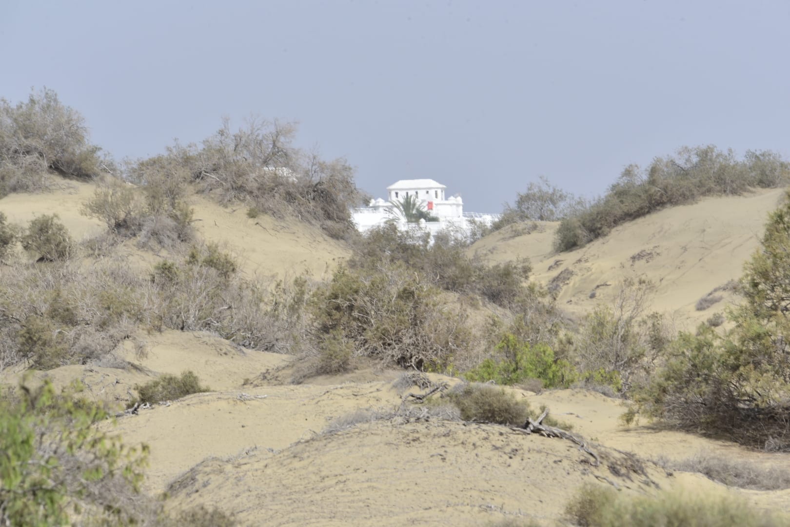 Despliegue de seguridad para proteger las dunas de Maspalomas