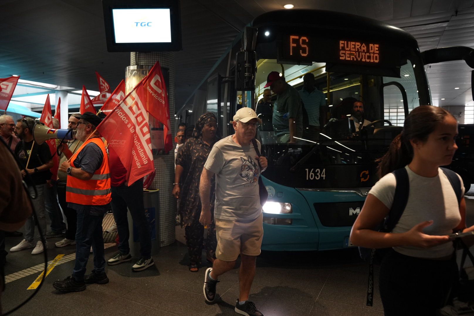 Huelga de transporte en Gran Canaria: las guaguas protestan para reclamar un convenio provincial