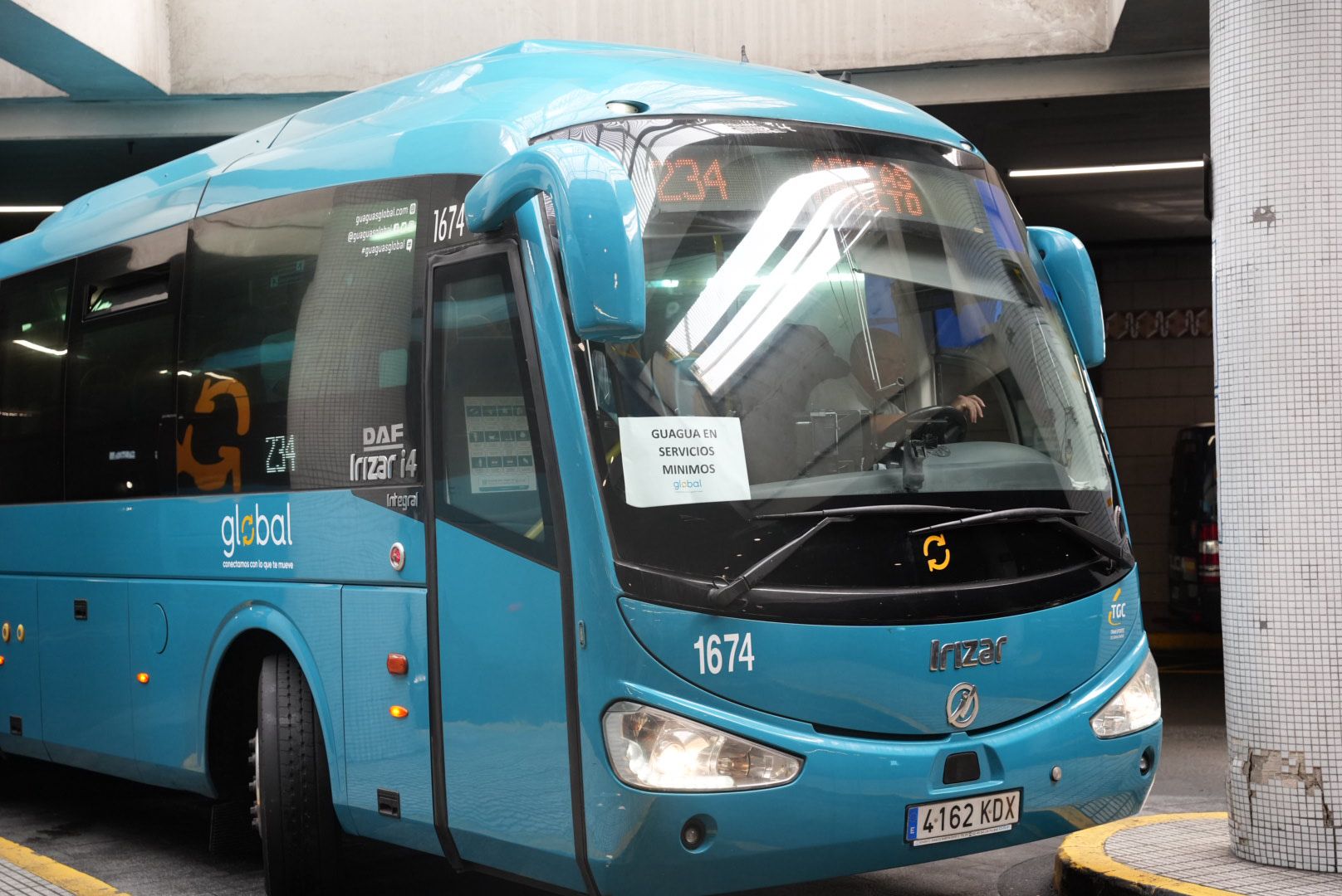 Huelga de transporte en Gran Canaria: las guaguas protestan para reclamar un convenio provincial