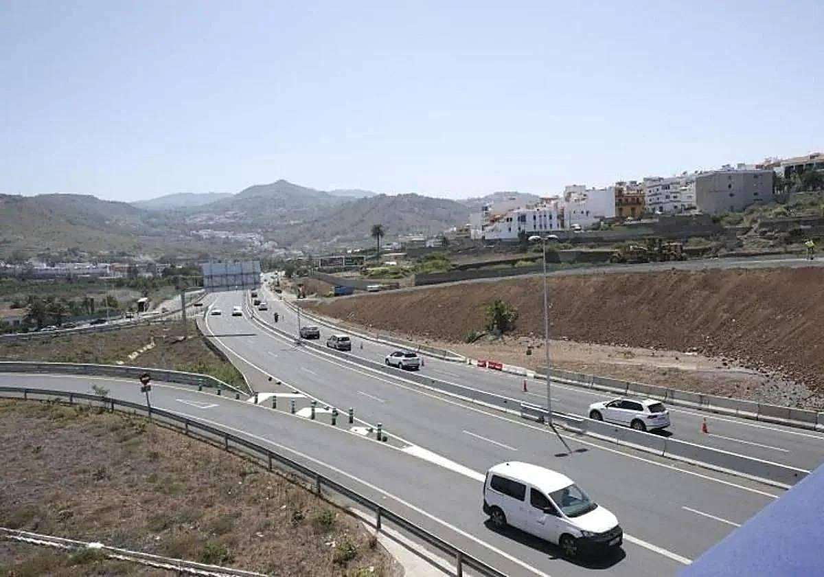 Imagen de archivo de trabajos que se han ejecutado en la carretera GC-20 en Arucas.