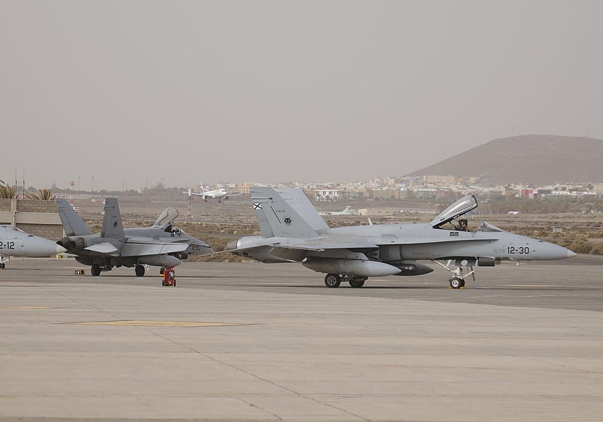 Las Fuerzas Armadas despliegan en Gando su sistema de defensa aéreo