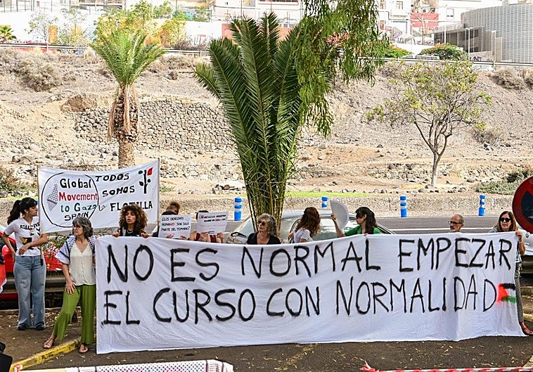 Manifestación en apoyo al pueblo de Palestina.