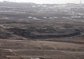 Vista este viernes del vertedero de Argana.