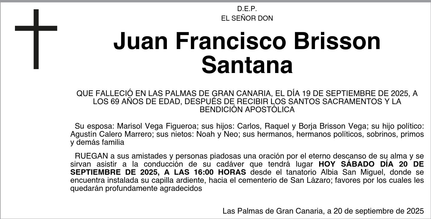 Juan Francisco Brisson Santana