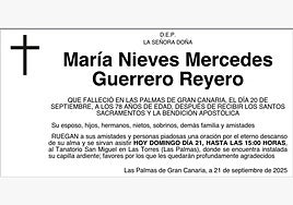 María Nieves Mercedes Guerrero Reyero