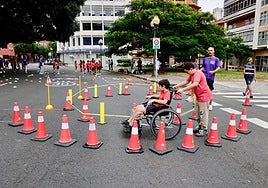 Nueva zona peatonal en el espacio urbano de Arenales