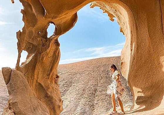 El arco de las Peñitas, en el Parque Rural de Betancuria.