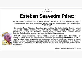 Esteban Saavedra Pérez