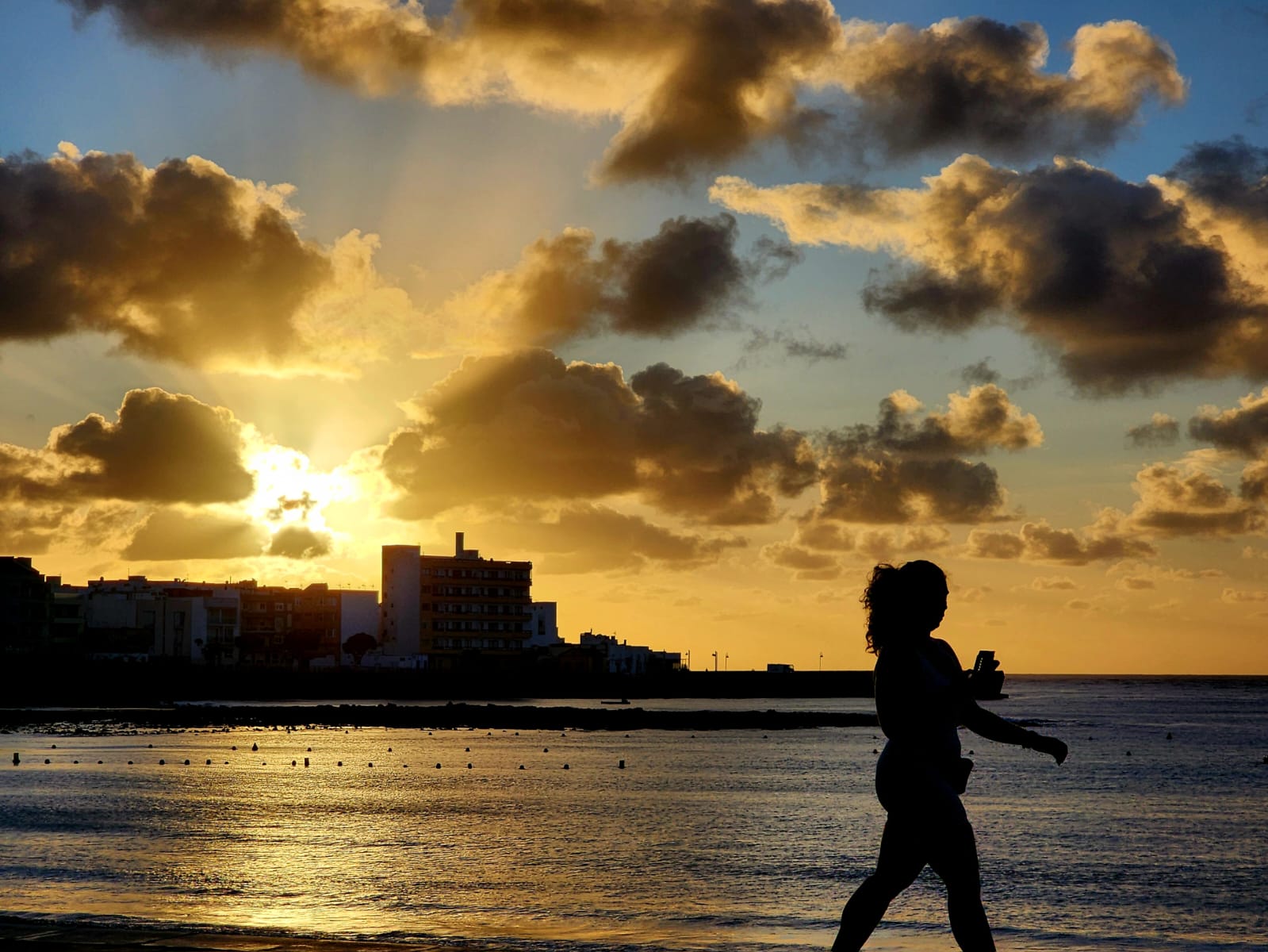 Imagen del amanecer en Gran Canaria.