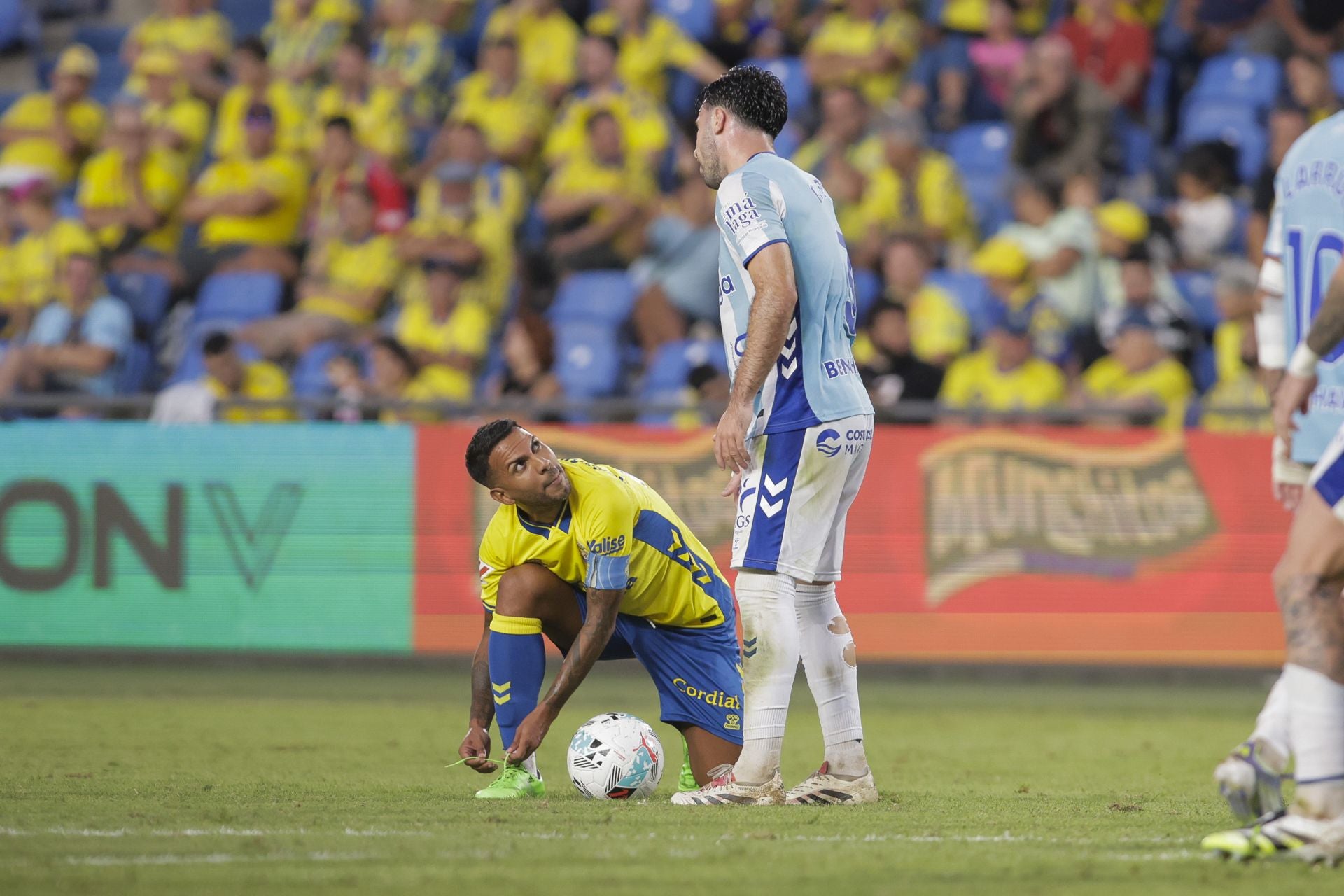 Jonathan Viera, en el partido ante el Málaga.