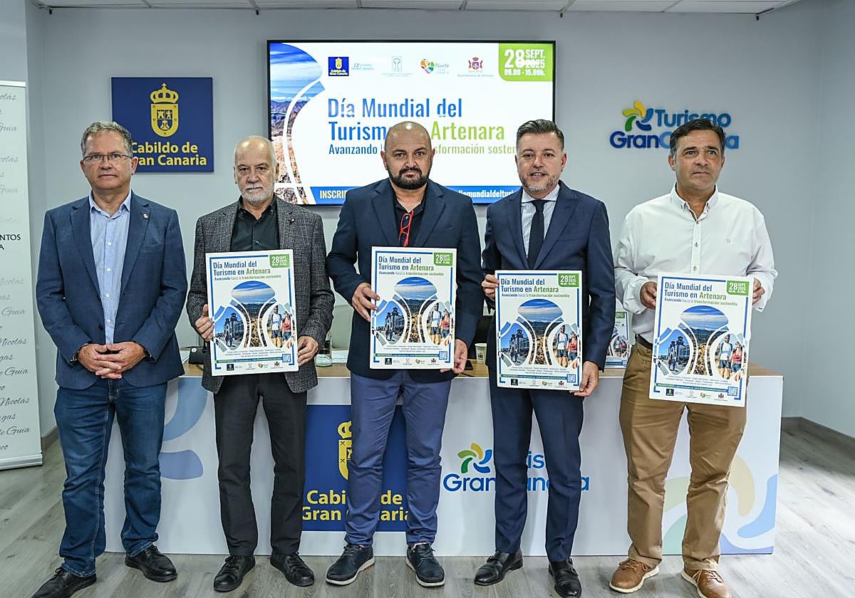 Presentación del Día Mundial del Turismo que se celebrará este domingo en Artenara.
