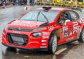 El piloto grancanario Luis Monzón, en acción.