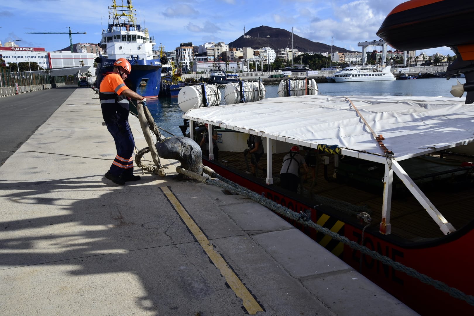 El Open Arms ya está en Las Palmas de Gran Canaria