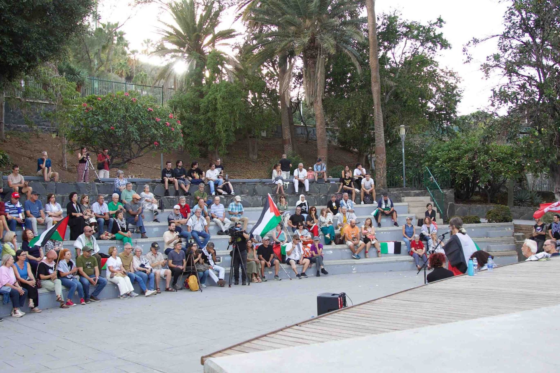 Acto en apoyo a la resistencia Palestina, voces locales e internacionales