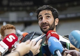 Ricky Rubio, en el Palau Olímpic.