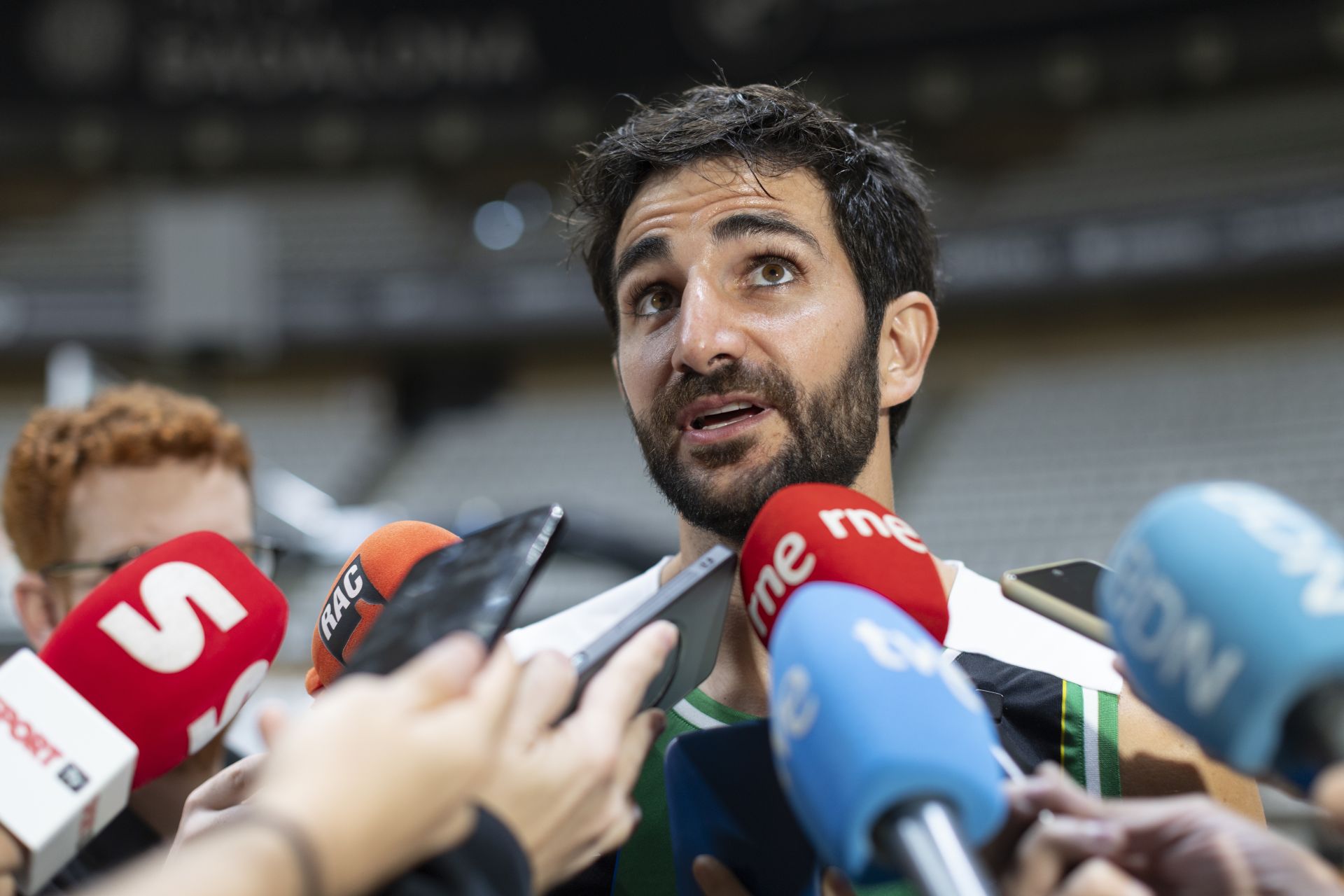 Ricky Rubio, en el Palau Olímpic.