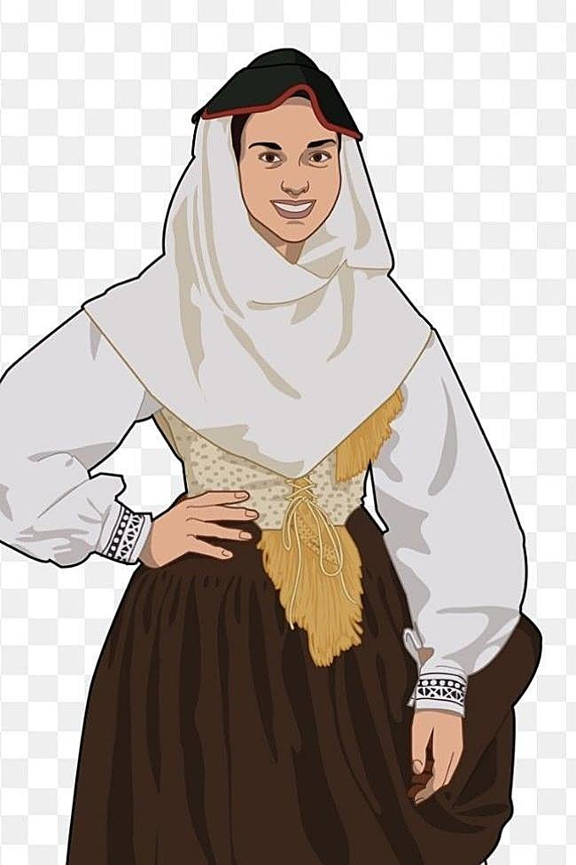 Otra vestimenta típica palmera