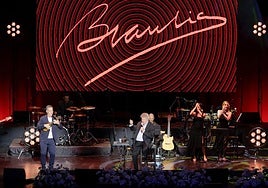 Imagen del concierto de Braulio en el Teatro Auditorio de Agüimes.