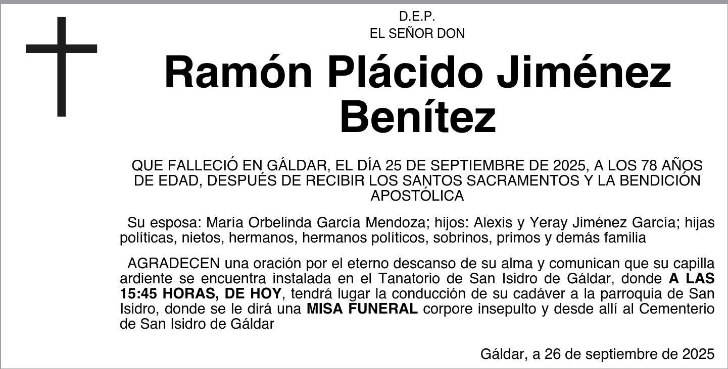 Ramón Plácido Jiménez Benítez