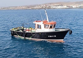 El barco que realizó las mediciones en la costa de Puerto del Rosario.