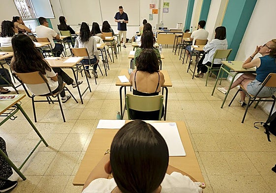 Aspirantes a una plaza docente en las oposiciones de este año en Canarias.