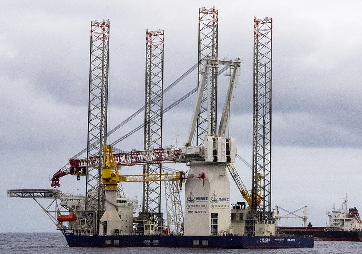 Imagen del buque Bo Qiang 3060 en el puerto de Las Palmas.