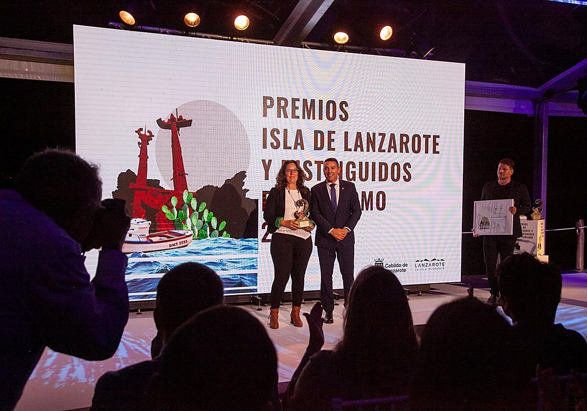 Protagonistas de la actividad celebrada en Las Cucharas, Costa Teguise.