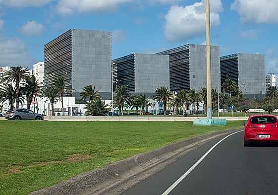 Imagen de la Ciudad de la Justicia de Las Palmas desde la GC-1.